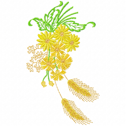 Flowers And Tree Embroidery Design 7 Flowers And Tree Embroidery Design 7